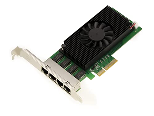 Carte PCIe 2.5G x4 4 Ports RJ45 Intel I225 LAN Gigabit 10/100/1G/2.5G