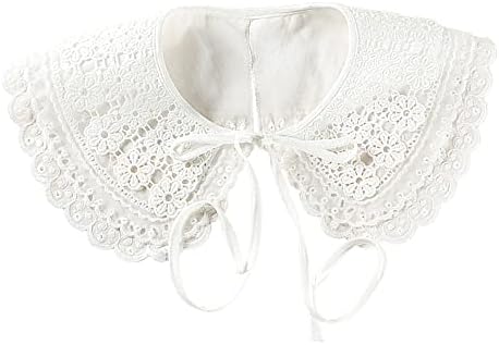 Amazon.com: Acxico 1Pcs Women False Collar Lace Collar Detachable Lapel Choker Necklace Shirt Cloak Fake White : Clothing, Shoes & Jewelry Amazon.com: Acxico 1Pcs Women False Collar Lace Collar Detachable Lapel Choker Necklace Shirt Cloak Fake White : Clothing, Shoes & Jewelry