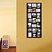 Adeco [PF0245] Decorative Black Wood Wall Hanging Collage Picture Photo Frame, 21 Openings, 4x6 inches