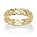 14k Gold-Plated Braided Link Ring