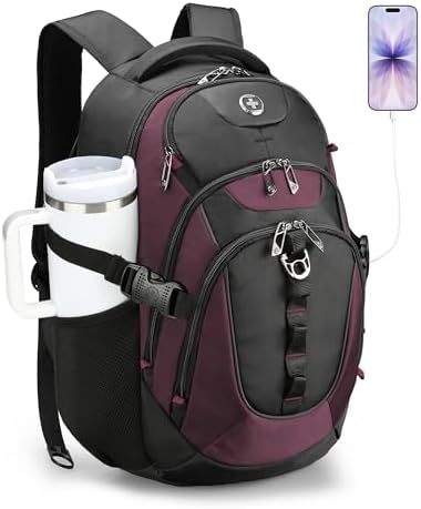Amazon.com: SWISSGEAR 1900 ScanSmart TSA Laptop Backpack Fits 17 Inch Laptop  with RFID Protection and Tablet Pocket, White/Black, 19-Inch : Electronics