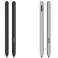 DAYJOY 2 Pack Silicone Sleeve Case Compatible with Samsung Galaxy Tab S7/S7+/S7 FE/S8/S8+/S8 Ultra/S9/S9+/S9 Ultra/S10/S10+/S10 Ultra S Pen, Protective Skin Non-Slip Smooth Grip Holder(Black+Grey)
