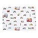 Kids Toddler Pillowcases 100% Cotton 14x19 2 Packs Fits Kid Toddler Bedding Pillow 14x19, 13x18 Small Pillow (Construction Vehicle Cars)