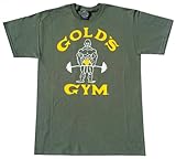 G100 Golds Gym T Shirt - Old Joe Logo
