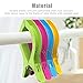 Attmu 12 Pack Beach Towel Clips Chair Clips Towel Holder in Fun Bright Colors - Stop The Towels from Blowing Away (D-12 Pack)