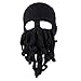 FREE FISHER Unisex Knit Octopus Yarn Tentacle Beard Beanie Kraken Hat Funny Gift (One Size, Octopus-Black)