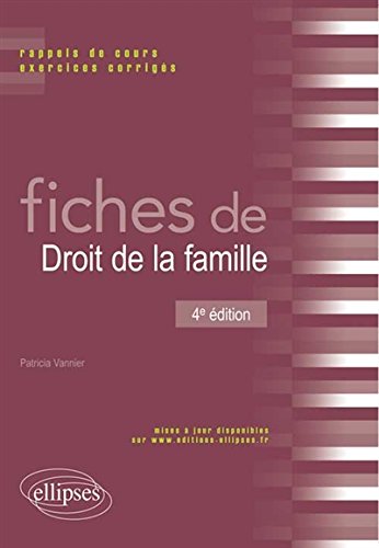 Fiches de droit de la famille