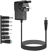 RUOVXWU 5V 2A Universal Power Supply with 7 Tips UK Plug 100-240V Charger view 1