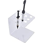 ANNWAH Dental Composite Syringe Organizer, Multi-Function Dental Syringe Holder, Resin Adhesive Applicators Organizer, Acrylic Case for Medical Composite Resin Adhesive Syringes, Resin Placement Rack