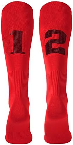 Custom Team Number Knee High Socks Athletic Socks by 3street Soccer Socks Choose Your Number