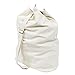 HBlife Laundry Bag Backpack Spacious Drawstring Cotton Canvas with Strong Adjustable Shoulder Straps Washing Storage Organizer Travel Bag