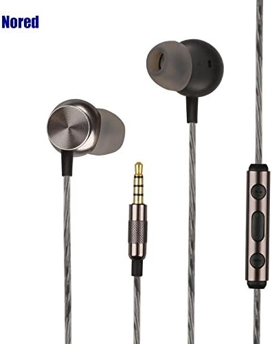Nored In-ear Wired Earbuds with Mic and inline control Hi-Fi music earphone sports headset metal headphone