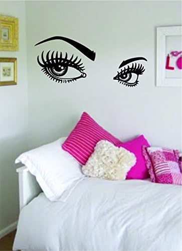 Girls Eyes and Eyebrows Version 2 Beautiful Design Decal Wall Vinyl Art Sticker Girl Teen For Living Room Decoration