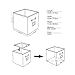 Storage Cube Box, Fabric Storage Bin By StorageWorks, Espresso, Medium, 6-Pack, 10.6x10.6x11.0 inches