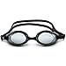 VIENNAGE Kids and Adult Swim Goggles,Classic Anti-Glare Lens - 3 Piece Adjustable Nose Bridge UV Protection, 100% Silicone, Hypoallergenic, Waterproof, Soft, Comfortable. (Black)