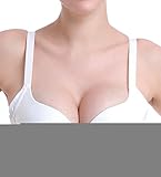 Apparel Smallwin Women's Plain Push Up Sleek 3/4 Cup Underwire Everyday Bras White US 40B Book
