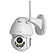 Jennov Wireless Security IP Camera, HD 1080P Wireless WiFi PTZ Camera 4X Zoom Home Video CCTV Surveillance Dome Camera Outdoor IR Night Vision with Pre-Installed 32G Micro SD Card