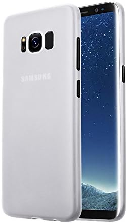 Samsung Galaxy S8 Case 0.35mm Ultra Thin Perfect Fit Thinnest Hard Protecor Case Back Cover (transparent)