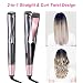 Hair Straightener and Curler 2 in 1, Xxtylo Twisted Ceramic Tourmaline Ionic Flat Iron Curling Iron in One, Adjustable Temp, Dual Voltage for Travel, LCD Displaythumb 2