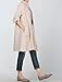 Mordenmiss Women's Cotton Linen Full Front Buttons Jacket Outfit with Pockets Style 1 XL Beige