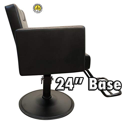 DevLon NorthWest Black Reclining Salon Chair Hydraulic Barber Chair Styling Salon Work Station Shampoo (BARBER CHAIR) - Thumbnail 4