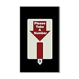 CafePress - Please Take A Number Rectangle Sticker - Rectangle Bumper Sticker Car Decal