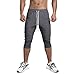 MAIKANONG Mens 3/4 Joggers Slim Fit Shorts Tapered Sweatpants for Gym Running Athletic