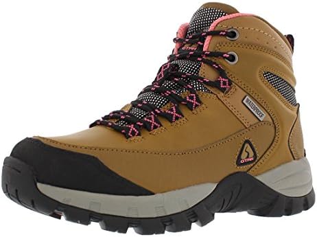 Forestier Women's Waterproof Hiking Mid-Cut Camel/Pink Boots