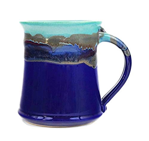 Clay In Motion Handmade Ceramic Medium Mug 16oz - Mystic Waters (1)