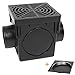 K-Musculo StormDrain 9-Inch Square Catch Basin Kit with Debris Trap and Black Grate