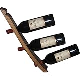 Handmade Wooden Triple Wine Bottle Holder