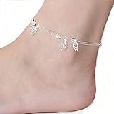 Anklet-Burning Love Leaves style Ankle chains No fading foot chains for Female fashion jewelry Size 10.04