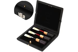 PU Leather Black Box Case Storage for 6pcs Oboe Reed