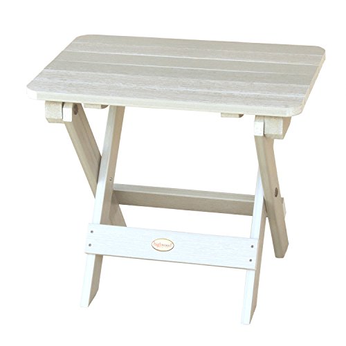 highwood AD-TBS1-WAE Adirondack Folding Side Table, Whitewash