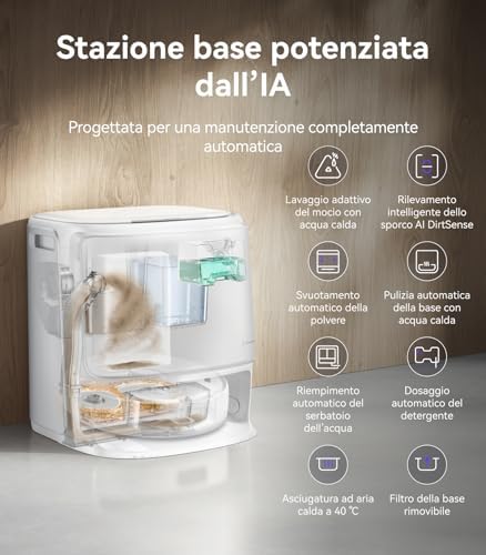 Freo Z10 Pro Robot Aspirapolvere Lavapavimenti, Stazione All-in-One — foto 7 di 8