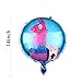 Gaming Party Supplies Set,16 Latex Party Balloons /3 Foil Balloons/1 birthday cake flag/2 banners pull flag,Video Game Cake Topper for Gaming Birthday Party Decorations