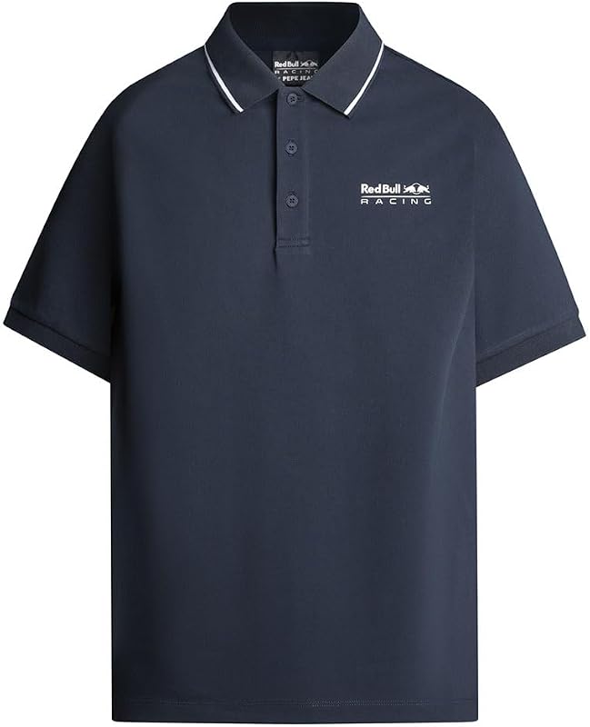 Polo masculino com logótipo, azul (Dulwich Blue), M — foto 4 de 6