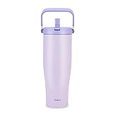 Zukro 50 OZ Tumbler With Flip Straw |Triple-Wall