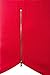 OLRIK Men's Hipster Hip Hop Curved Hem Hoodie Side Zipper T Shirt Red L