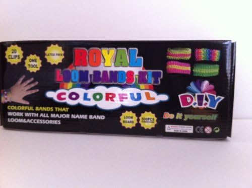 Royal Loom Bands Kit Colorful D.I.Y 500 PCS Rubber Bands, (bracelets) by Royal Loom Bands