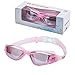 ROTERDON Swimming Goggles, Swim Goggles Adults Anti Fog Water Proof Kids Eyes UV ProtectionMirrored Racing Water Goggle For Men Women Children Youth Junior