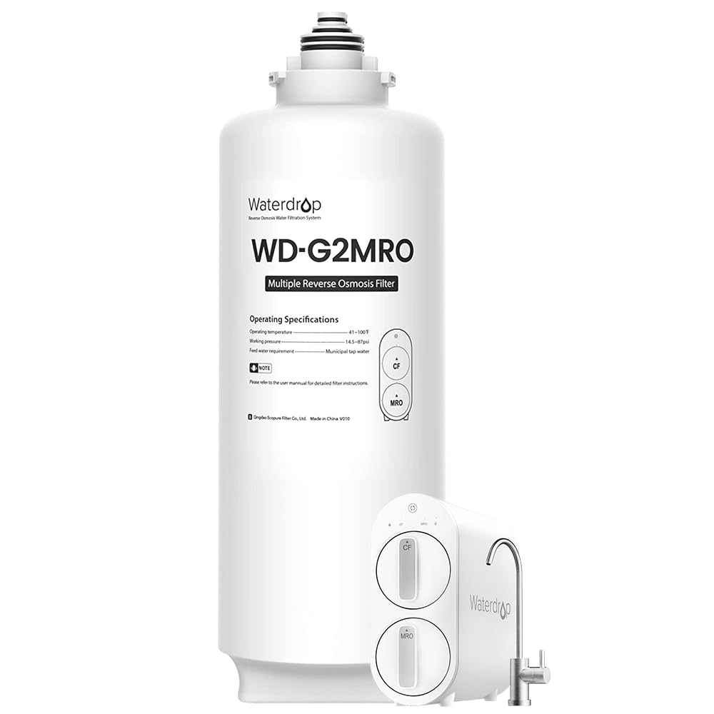 Waterdrop WD-G2MRO Filter, 2-Year Lifetime, Replacement for WD-G2-B, WD-G2-W Reverse Osmosis System (Package May Vary)