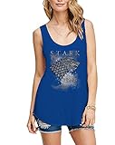 Game of Thrones Stark Winter Is Coming Juniors Frost Blue Tank Top