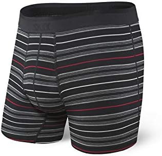 Saxx Underwear Men's Boxer Briefs – Platinum Men’s Underwear – Boxer Briefs with Fly and Built-in Ballpark Pouch Support
