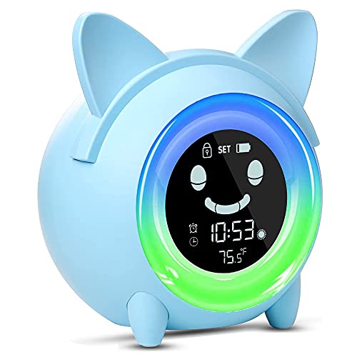 Kids Alarm Clock for Kids, Toddlers Alarm Clock Sleep Training Clock