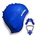 AZSPORT Swim Cap, Nose Clips and Ear Plugs Included, Blue