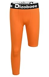 Dizoboee Youth Boys Compression Pants One Leg 3/4