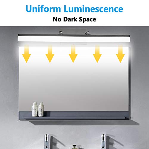 LEDMO Modern LED Bathroom Vanity Lights Retractable Cool White 6000K