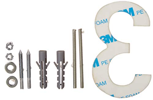 PEELCO Silver Stainless Steel Floating Address Numbers for Houses 3", Acrylic Backing, 3M Double Sided Tape, Hardware Included, 3 - Thumbnail 4