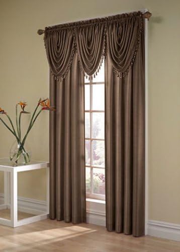 Treasure Faux Silk Panel 54w s 63L Chocolate